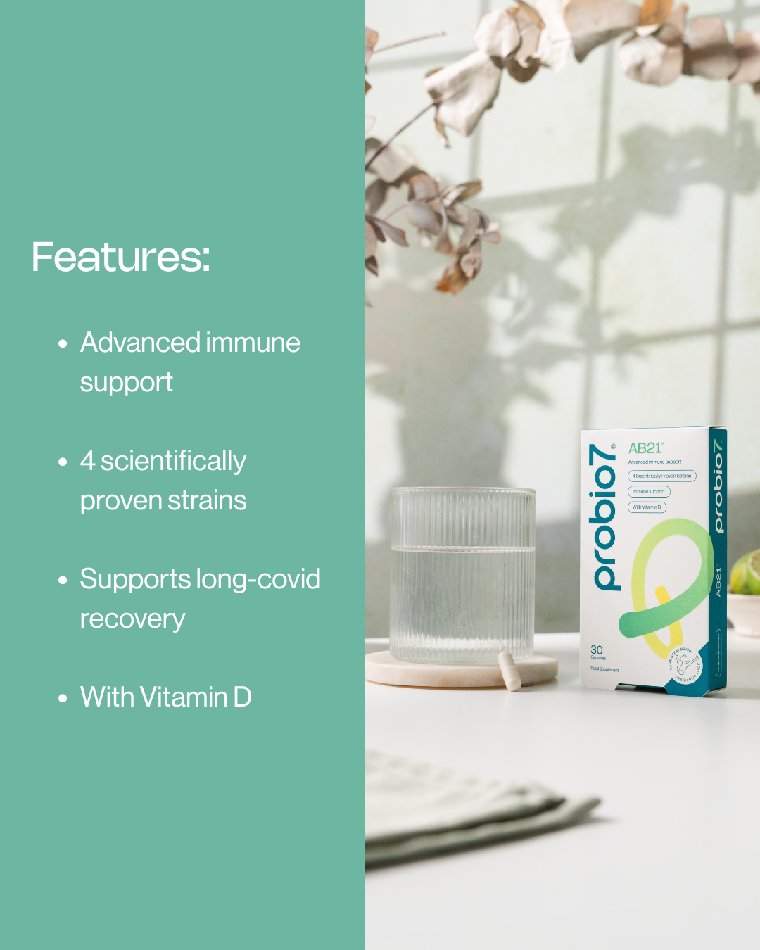 Gut and immune support for your next chapter.