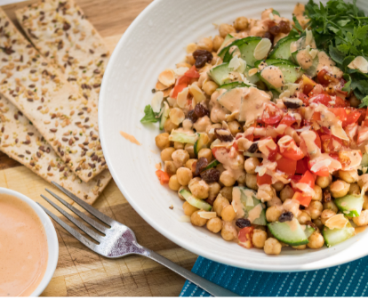 Chickpea Tahini Salad
